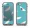 The Simple White Feathered Blue Apple iPhone 5c LifeProof Fre Case Skin Set