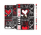 The Sketch Love Heart Collage Full Body Skin Set for the Apple iPad Mini 3