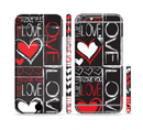 The Sketch Love Heart Collage Sectioned Skin Series for the Apple iPhone 6s Plus