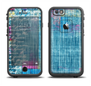 The Sketched Blue Word Surface Apple iPhone 6/6s LifeProof Fre Case Skin Set
