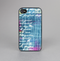 The Sketched Blue Word Surface Skin-Sert for the Apple iPhone 4-4s Skin-Sert Case