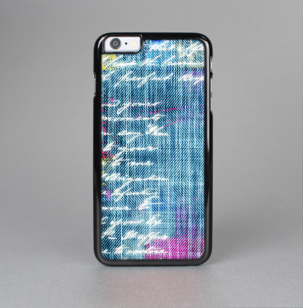 The Sketched Blue Word Surface Skin-Sert Case for the Apple iPhone 6 Plus