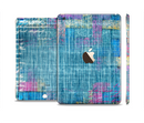 The Sketched Blue Word Surface Full Body Skin Set for the Apple iPad Mini 3