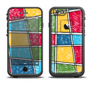 The Sketched Colorful Uneven Panels Apple iPhone 6/6s LifeProof Fre Case Skin Set