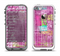 The Sketched Pink Word Surface Apple iPhone 5-5s LifeProof Fre Case Skin Set