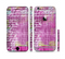 The Sketched Pink Word Surface Sectioned Skin Series for the Apple iPhone 6 Plus