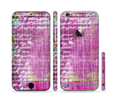 The Sketched Pink Word Surface Sectioned Skin Series for the Apple iPhone 6/6s Plus