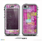 The Sketched Pink Word Surface Skin for the iPhone 5c nüüd LifeProof Case