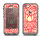 The Sketched Red and Yellow Flowers Apple iPhone 5c LifeProof Nuud Case Skin Set