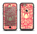 The Sketched Red and Yellow Flowers Apple iPhone 6/6s LifeProof Fre Case Skin Set