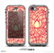 The Sketched Red and Yellow Flowers Skin for the iPhone 5c nüüd LifeProof Case
