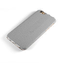 The Slate Black Chevron Pattern with Clear Backing iPhone 6/6s or 6/6s Plus 2-Piece Hybrid INK-Fuzed Case