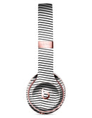The Slate Black Chevron Pattern with Clear Backing Full-Body Skin Kit for the Beats by Dre Solo 3 Wireless Headphones