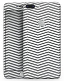The Slate Black Chevron Pattern with Clear Backing - Skin-kit for the iPhone 8 or 8 Plus