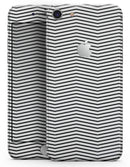 The Slate Black Chevron Pattern with Clear Backing - Skin-kit for the iPhone 8 or 8 Plus