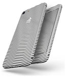 The Slate Black Chevron Pattern with Clear Backing - Skin-kit for the iPhone 8 or 8 Plus