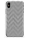 The Slate Black Chevron Pattern with Clear Backing - iPhone X Clipit Case