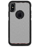 The Slate Black Chevron Pattern with Clear Backing - iPhone X OtterBox Case & Skin Kits