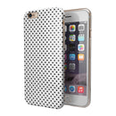 The Slate Black Micro Polka Dots iPhone 6/6s or 6/6s Plus 2-Piece Hybrid INK-Fuzed Case