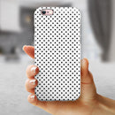 The Slate Black Micro Polka Dots iPhone 6/6s or 6/6s Plus 2-Piece Hybrid INK-Fuzed Case