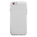 The Slate Black Micro Polka Dots iPhone 6/6s or 6/6s Plus 2-Piece Hybrid INK-Fuzed Case