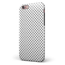 The Slate Black Micro Polka Dots iPhone 6/6s or 6/6s Plus 2-Piece Hybrid INK-Fuzed Case