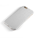 The Slate Black Micro Polka Dots iPhone 6/6s or 6/6s Plus 2-Piece Hybrid INK-Fuzed Case