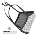 The Slate Black Micro Polka Dots - Made in USA Mouth Cover Unisex Anti-Dust Cotton Blend Reusable & Washable Face Mask with Adjustable Sizing for Adult or Child