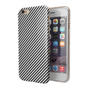 The Slate Black Slanted Lines iPhone 6/6s or 6/6s Plus 2-Piece Hybrid INK-Fuzed Case