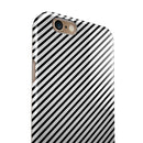 The Slate Black Slanted Lines iPhone 6/6s or 6/6s Plus 2-Piece Hybrid INK-Fuzed Case