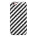 The Slate Black Slanted Lines iPhone 6/6s or 6/6s Plus 2-Piece Hybrid INK-Fuzed Case