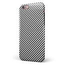 The Slate Black Slanted Lines iPhone 6/6s or 6/6s Plus 2-Piece Hybrid INK-Fuzed Case