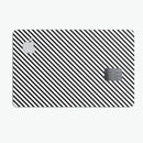 The Slate Black Slanted Lines  - Premium Protective Decal Skin-Kit for the Apple Credit Card