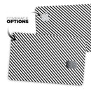 The Slate Black Slanted Lines  - Premium Protective Decal Skin-Kit for the Apple Credit Card