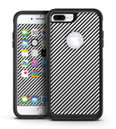 The Slate Black Slanted Lines  - iPhone 7 or 7 Plus Commuter Case Skin Kit