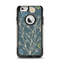 The Slate Blue and Coral Floral Sketched Lace Patterns v21 Apple iPhone 6 Otterbox Commuter Case Skin Set