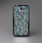 The Slate Blue and Coral Floral Sketched Lace Patterns v21 Skin-Sert Case for the Samsung Galaxy S5