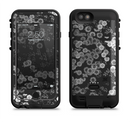 the small black and white flower sprouts  iPhone 6/6s Plus LifeProof Fre POWER Case Skin Kit