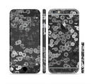 The Small Black and White Flower Sprouts Sectioned Skin Series for the Apple iPhone 6s Plus