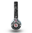 The Small Black and White Flower Sprouts Skin for the Beats by Dre Mixr Headphones
