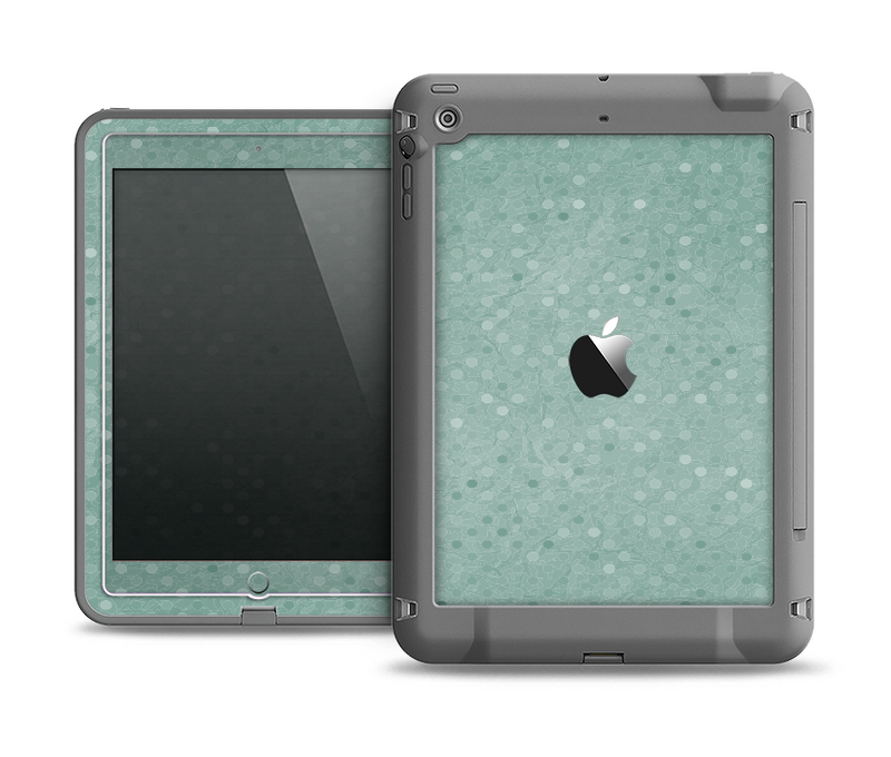 The Small Green Polkadotted Surface Apple iPad Mini LifeProof Fre Case Skin Set