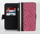 The Small Pink Hearts Collage Ink-Fuzed Leather Folding Wallet Credit-Card Case for the Apple iPhone 6/6s, 6/6s Plus, 5/5s and 5c