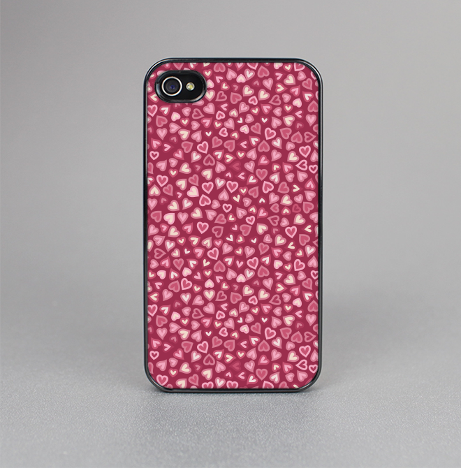 The Small Pink Hearts Collage Skin-Sert for the Apple iPhone 4-4s Skin-Sert Case