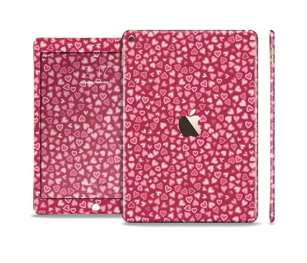 The Small Pink Hearts Collage Skin Set for the Apple iPad Pro