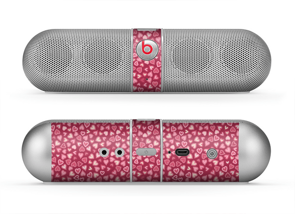 The Small Pink Hearts Collage Skin for the Beats by Dre Pill Bluetooth Speaker