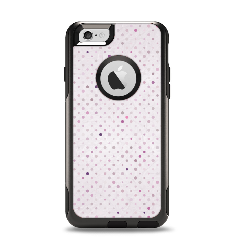 The Small Pink Polkadotted Surface Apple iPhone 6 Otterbox Commuter Case Skin Set