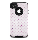 The Small Pink Polkadotted Surface Skin for the iPhone 4-4s OtterBox Commuter Case