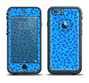 The Small Scattered Polka Dots of Blue Apple iPhone 6/6s LifeProof Fre Case Skin Set