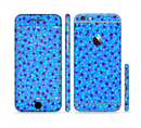 The Small Scattered Polka Dots of Blue Sectioned Skin Series for the Apple iPhone 6s Plus
