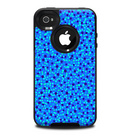 The Small Scattered Polka Dots of Blue Skin for the iPhone 4-4s OtterBox Commuter Case